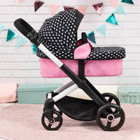 Poppenwagen XEO - zwart/roze productafbeelding 9