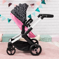 Poppenwagen XEO - zwart/roze productafbeelding 10