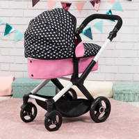 Poppenwagen XEO - zwart/roze productafbeelding 8