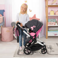 Poppenwagen XEO - zwart/roze productafbeelding 6