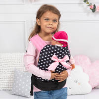 Poppendrager deluxe - zwart/roze productafbeelding 6