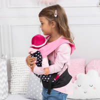 Poppendrager deluxe - zwart/roze productafbeelding 5