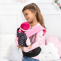 Poppendrager deluxe - zwart/roze productafbeelding 7
