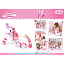Pluchen eenhoorn knuffel met licht en geluid productafbeelding 2