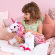 Pluchen eenhoorn knuffel met licht en geluid productafbeelding 3