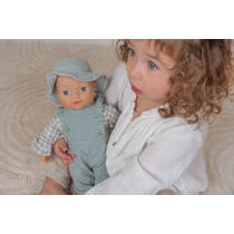 Little Dutch babypop kleertjes Fresh Green Check - groen productafbeelding 2