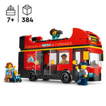 LEGO City toeristische rode dubbeldekker 60407 productafbeelding 2