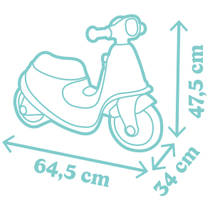 Scooter loopfiets - blauw productafbeelding 4