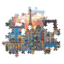 Clementoni puzzel straten van Parijs - 1000 stukjes productafbeelding 4