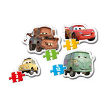Clementoni Disney Cars puzzelset mijn eerste auto's - 3 + 6 + 9 + 12 stukjes productafbeelding 2