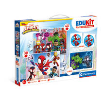 Clementoni Edukit Spidey and His Amazing Friends 4-in-1 puzzel- + spellenset