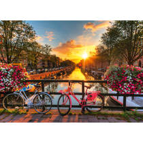 Ravensburger puzzel fietsen in Amsterdam - 1000 stukjes productafbeelding 2