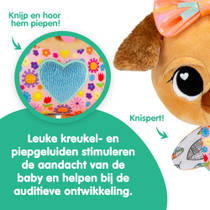 Lamaze Lovey de hond knuffel met ophangclip productafbeelding 5