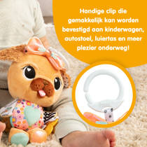 Lamaze Lovey de hond knuffel met ophangclip productafbeelding 6
