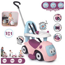 Maestro 3-in-1 duw- en loopauto - roze productafbeelding 2