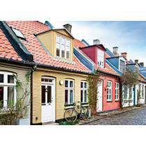 Ravensburger puzzel huizen in Aarburg - 1000 stukjes productafbeelding 2