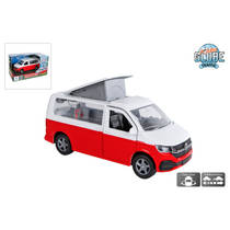 Kids Globe Traffic pull back Volkswagen Transporter Camper productafbeelding 3