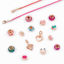 Make It Real halo charms bedelarmbanden pretty in pink productafbeelding 2