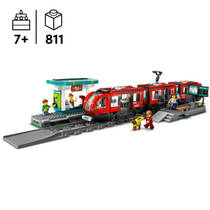 LEGO City stadstram en station 60423 productafbeelding 2