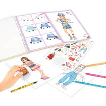 TOPModel kleurboek met kleurpotloden productafbeelding 4