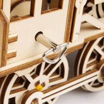 Robotime 3D houten locomotief productafbeelding 5