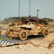 Robotime ROKR 3D houten Grand Prix Car pionierssportwagen productafbeelding 4