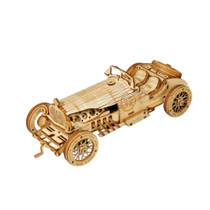 Robotime ROKR 3D houten Grand Prix Car pionierssportwagen productafbeelding 3