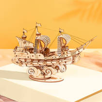 Robotime ROKR 3D houten zeilschip productafbeelding 3