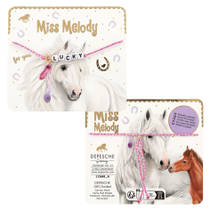Miss Melody armband textiel met boodschap productafbeelding 3