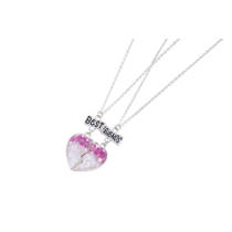 BFF kettingset hart - roze productafbeelding 2