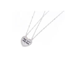 BFF kettingset hart - zilver productafbeelding 2
