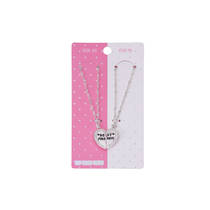 BFF kettingset hart - zilver