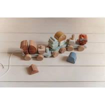 Little Dutch Forest Friends houten blokkentrein eekhoorn productafbeelding 7