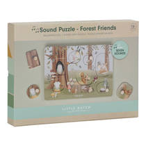 Little Dutch Forest Friends houten geluidenpuzzel - 7 stukjes