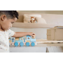 Little Dutch Forest Friends houten blokkentrein productafbeelding 6
