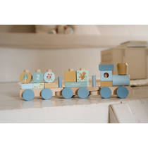 Little Dutch Forest Friends houten blokkentrein productafbeelding 5