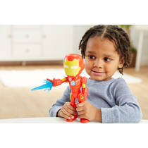 Marvel Spidey and His Amazing Friends Supersized Iron Man figuur - 23 cm productafbeelding 5