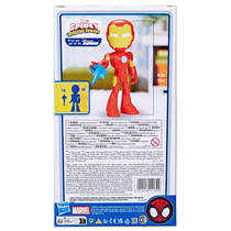 Marvel Spidey and His Amazing Friends Supersized Iron Man figuur - 23 cm productafbeelding 7