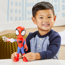 Marvel Spidey and His Amazing Friends Supersized Spidey figuur - 23 cm productafbeelding 5