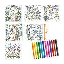 SES kleuren op nummer met driehoek stiften productafbeelding 2