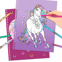 Miss Melody Create Your Glitter Horse kleurboek productafbeelding 2