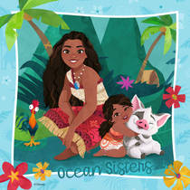 Ravensburger Disney Vaiana 2: Op naar nieuwe avonturen! puzzelset - 3 x 49 stukjes Main Image - 3