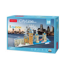 3D-puzzel Cityline London productafbeelding 2