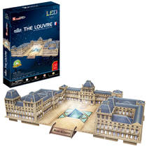 3D-puzzel van de Louvre met Ledverlichting