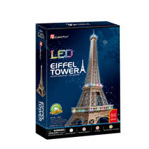 3D-puzzel van de Eiffeltoren met Ledverlichting productafbeelding 2