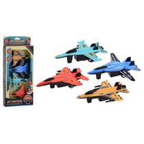 Action Fighters pull-back die-cast straaljager set 4-delig