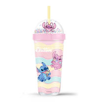 Disney Lilo & Stitch Angel beker met rietje - 320 ml