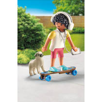 PLAYMOBIL My life jongen met hond 71612 productafbeelding 3