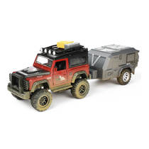 Metalen 4x4 pull back jeep met caravan Main Image - 2