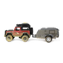 Metalen 4x4 pull back jeep met caravan Main Image - 3